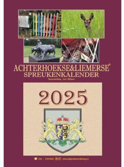 Berg Van De, Uitgeverij Achterhoekse & Liemerse Spreukenkalender 2025 - Arie Ribbers