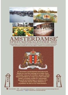 Berg Van De, Uitgeverij Amsterdamse spreukenkalender 2018 - Boek Shirley Brandeis (9055124699)