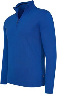 Bergamo zip pullover - maat XL Blauw