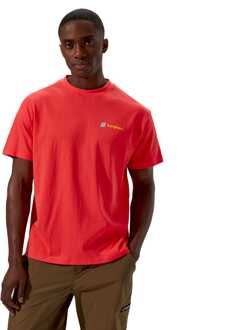 Berghaus Cyclops Unisex T-shirt in Rood - maat S