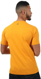 Berghaus modern logo-T-shirt voor heren, geel - maat
