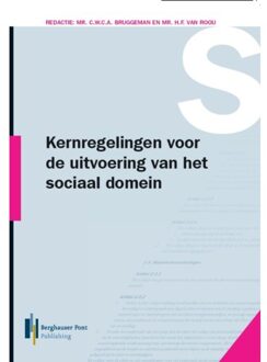 Berghauser Pont Publishing Kernregelingen voor de uitvoering van het sociaal domein 2018 - Boek Berghauser Pont Publishing (9492952076)