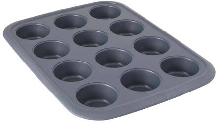 BergHOFF Gem Line muffinvorm (12 muffins) Grijs - 000