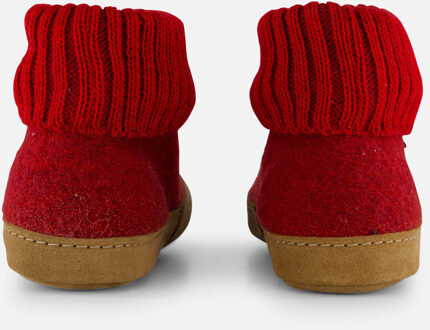 Bergstein Cozy Lux Pantoffels rood Wol - 22,23,24,25,27,29,30,34,35