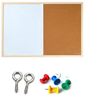 Bericht Kurk Boord Houten Frame Whiteboard Tekening Combinatie Magnetische Boards