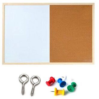 Bericht Kurk Boord Houten Frame Whiteboard Tekening Combinatie Magnetische Boards