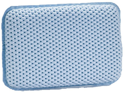 Berilo Badkussen anti-slip - blauw - 29 cm - nekkussen voor in bad - relax kussen