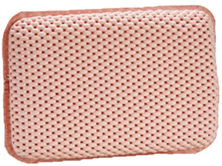 Berilo Badkussen anti-slip - roze - 29 cm - nekkussen voor in bad - relax kussen