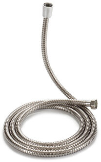 Berilo doucheslang van metaal - 150 cm - universele aansluiting - badkameraccessoires - zilver