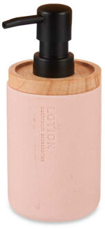 Berilo Luxe zeeppompje/dispenser Lotions - mat roze - polyresin - 18 x 8 cm - 300 ml