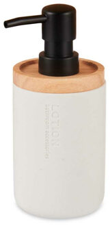 Berilo Luxe zeeppompje/dispenser Lotions - mat wit - polyresin - 18 x 8 cm - 300 ml