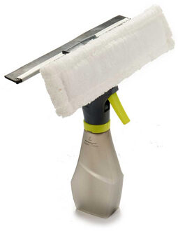 Berilo Raam wassen spray met spons en trekker multi tool - glas - 26 x 27 cm - schoonmaken - Raamwissers Multikleur