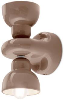 Berimbau wandlamp, bruin, 2-lamps