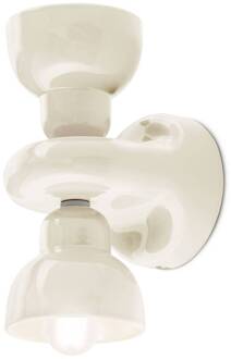 Berimbau wandlamp, crème, 2-lamps