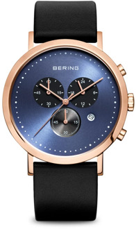 Bering 10540-567 - Horloge - Leer - Rosékleurig - 40 mm