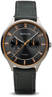 Bering 11539-879 - Horloge - Nylon - Zilverkleurig - Ø 39 mm