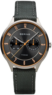 Bering 11539-879 - Horloge - Nylon - Zilverkleurig - Ø 39 mm