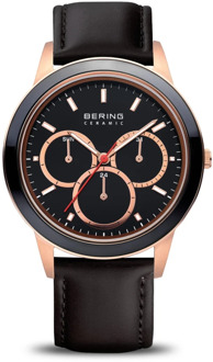 Bering 33840-446 - Horloge - Leer - Rosékleurig - Ø 40 mm