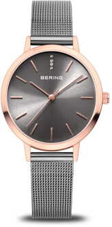 Bering Classic 13434-369 Dameshorloge Grijs