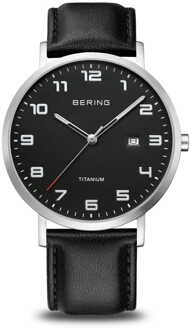 Bering Titanium 18640-402 Herenhorloge Zwart