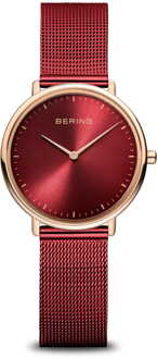 Bering Ultra Slim 15729-363 Dameshorloge Rood