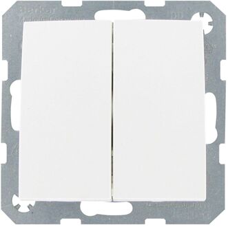 Berker Serieschakelaar S1 Mat-wit
