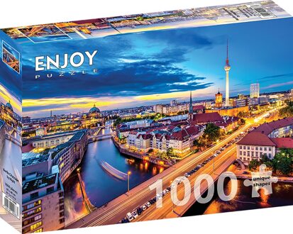 Berlin Cityscape by Night Puzzel (1000 stukjes)