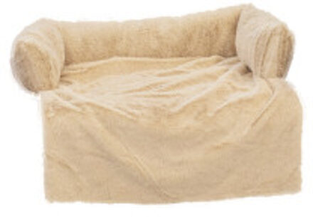 Berlin fleece bankkussen voor de hond beige Beige