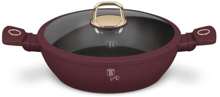 BerlingerHaus Berlinger Haus Braadpan met deksel Ø28cm rood
