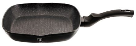 BerlingerHaus Grillpan 28cm Black Silver Ook Inductie zwart