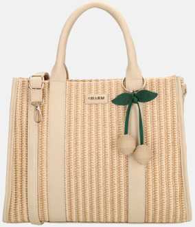 Bermondsey handtas M riet zand Beige - No Size