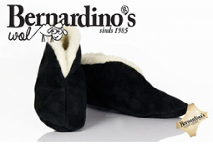 Bernardino Bernardino® Spaanse sloffen 100% Wol / Zwart - zwart - 44