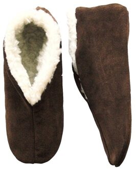 Bernardino Bruine echte suede Spaanse sloffen dames maat 40