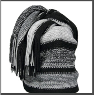 Bernardino Sjaal, dames, leoben kleur , lengte 190 cm Zwart - One size