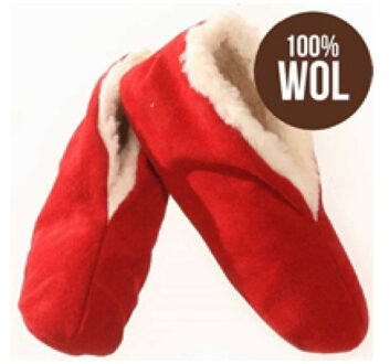 Bernardino Spaanse sloffen 100% wol Rood - 40