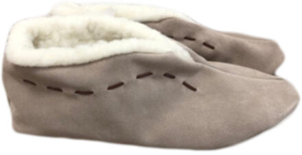 Bernardino Spaanse sloffen donker 100% wol - maat 47 Beige