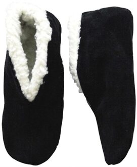 Bernardino Zwarte echte suede Spaanse sloffen dames maat 39