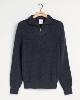 Bernardo pullover half zip Blauw - M