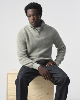 Bernardo pullover half zip Groen - S