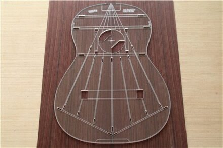 Beroemde Gitaar Transparant Acryl Template Gitaar Maken Mallen Uiterlijk Geluid Gat Geluid Beam Locatie Kaart Jose Romanillos