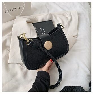 Beroemde Vrouwen Handtassen Desginer Vrouwelijke Schoudertassen Kleine Crossbody Tassen zwart