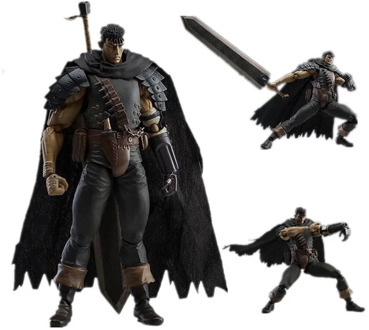 Berserk Beruseruku Figma-359 Black Swordman Anime Action Figure Guts Hawk Group Ver. Repaint Edition PVC Collection Figures Toys