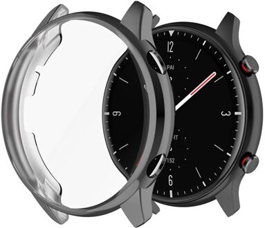Beschermende Cover Case Voor Amazfit Gtr 2e GTR2 Bumper Screen Protector Accessoires Voor Xiaomi Huami Amazfit GTR2e Gtr 2 Tpu gevallen grijs