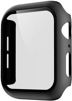 Beschermende Cover Geschikt Voor Apple Horloge Pc Gehard Film Geïntegreerde Hard Case 360 ° Bescherming Stofdicht Volledige Cover Case Fuchsia