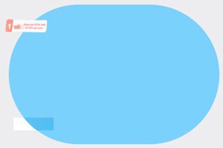 Beschermende Film Anti-Fog Anti-Kras Waterdichte Langdurige Universele Ronde Auto Regendicht Ovale Zonnebrandcrème Achter-view Spiegel