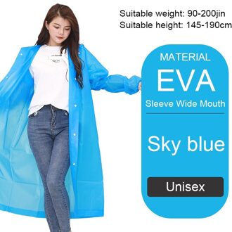 Beschermende Regenjas Knop Poncho Mode Volwassen Mannen En Vrouwen Verdikte Eva Regenjas Voor Wandelen Toerisme VB1460TL