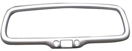 Beschermende Shell Voor Auto Spiegel Interieur Cosmetische Spiegel Decoratieve Shell Voor Alfa Romeo Giulia Stelvio Auto Accessoires Interieur zilver