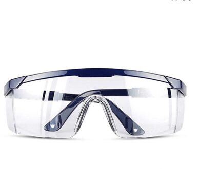 Beschermende Veiligheidsbril Werken Anti Dust Eye Anti-Fog Antisand Winddicht Anti Dust Speeksel Transparante Bril Oogbescherming blauw