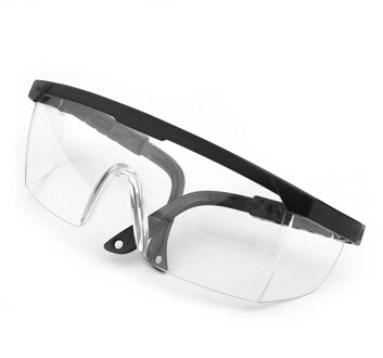 Beschermende Veiligheidsbril Werken Anti Dust Eye Anti-Fog Antisand Winddicht Anti Dust Speeksel Transparante Bril Oogbescherming zwart