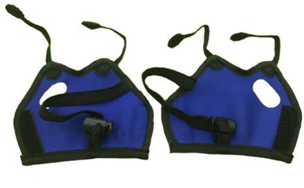 Beschermhoes Cover Voor Oculus Quest/Rift S VR Touch Controller Anti-skid Zweet Absorptie Handvat Grip Tijger sleeve Case blauw